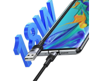 USAMS Kabel USB na USB-C 3A 1,2m Fast Charging stalowy - 1569065 - zdjęcie 3